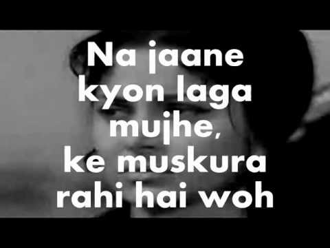 Woh Sham Kuch Ajeeb Thi-Karaoke & Lyrics-Khamoshi