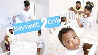 TRANSITION FROM CO-SLEEPING TO CRIB | KAMSI'S NEW BABY BED!!