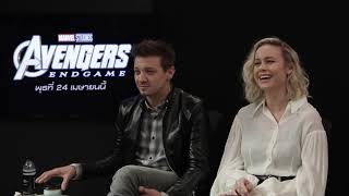 Marvel Studios’ Avengers: Endgame อเวนเจอร์ส: เผด็จศึก l สัมภาษณ์ Brie Larson และ Jeremy Renner