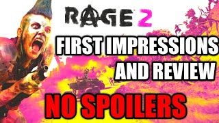 Rage 2 My First Impressions And Review. No Spoilers Rage 2 Worth It?