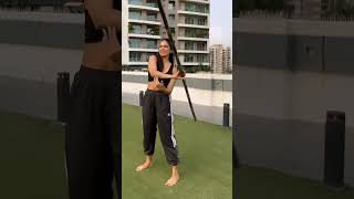 Hot Malavika Mohanans Arm Workout
