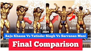 Yatinder Singh & Nitin Chandila Lost Vs Sarvana Mani Won Wbpf World Bodybuilding Championship 2024