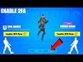 Enable 2fa Fortnite Chapter 2 Working November 2019 *XBOX/PS4/SWITCH/PC*