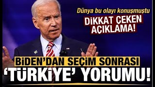 Seçim Sonrası Joe Bidendan Dikkat Çeken Türkiye Çıkışı Dünya Dengeleri Değişiyor..mutlaka Izle