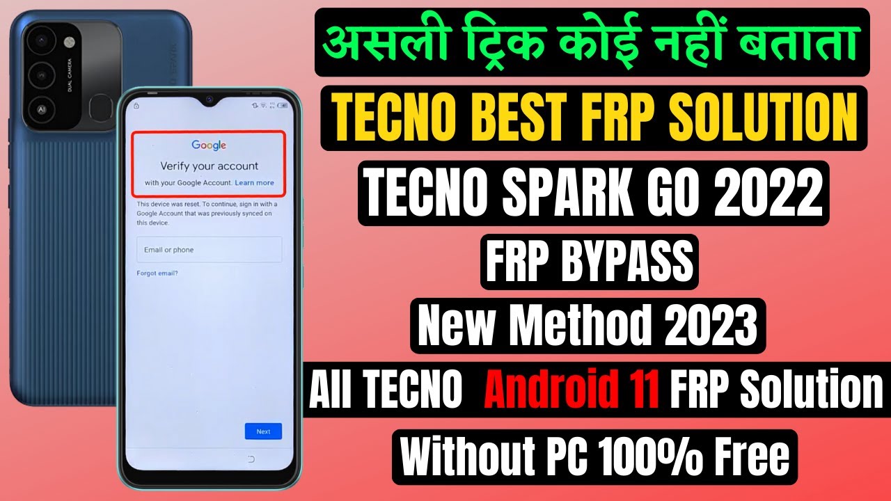 Tecno Spark Go 2022 Frp Bypass Without Pc New Method Tecno Spark Go 2022 Frp Bypass Without Pc New Method