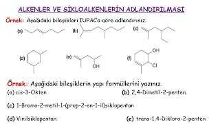 Organi̇k Ki̇mya Alkenler Ve Loalkenlerin Adlandırılması