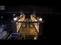 Nuclear Submarine Dry Docks Inside Floating Dry Dock - Time-lapse Video