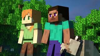 Жизнь Алекс И Стива. 1Серия. Первая Ночь ( Survive- Alex And Steve Life. Minecraft Animation)