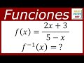 Hallar la inversa de una función