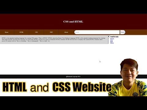 HTML and CSS Website Khmer Tutorial