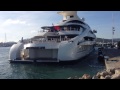Palladium Mega Yacht Docking in Marina Ibiza 96m B