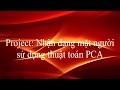Nhận dạng mặt người sử dụng PCA