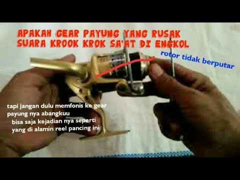 CARA SERVIS REEL PANCING BUNYI KROTOK SA'AT STRIK #servisrilpancing #goldenfish @andrefishing4225