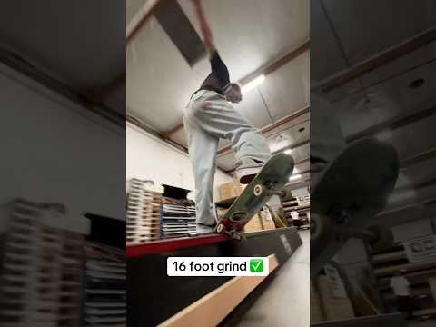 16ft butter bench ✅🛹 #skateboarding