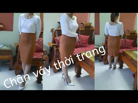 Hướng dẫn cắt chân váy bút chì xẻ sau nữ thời trang .B1