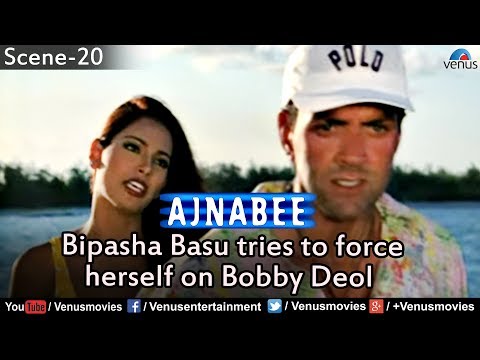 Bipasha Basu Tries to Force herself on Bobby Deol (Ajnabee)