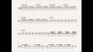 MS Snare Warm up 110 Bpm