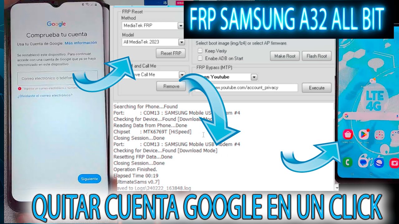 FRP SAMSUNG A32 REMOVE GOOGLE ACCOUNT IN ODIN MODE WITH FRP SAMSUNG A32 REMOVE GOOGLE ACCOUNT IN ODIN MODE WITH