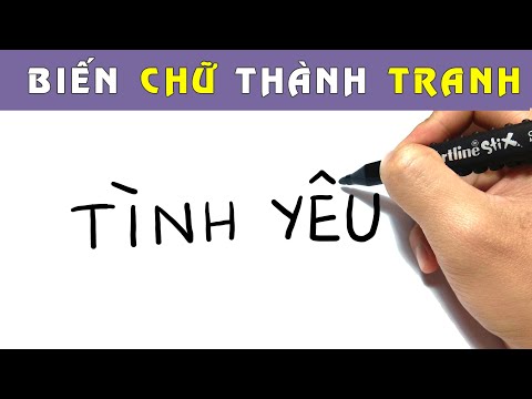 Bức tranh đẹp nhất về TÌNH YÊU - Vẽ ảo thuật
