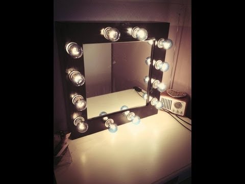 DIY;How To Make A Vanity Mirror And Lights How To Save Money And Do It Yourself!