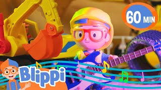 Play With The Excavator Toy Song | Blippi | Kids Adventure & Exploration Videos | Moonbug Kids