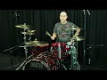 Spaun Edgevent Drum Kit- Red & Black Glass