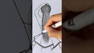Beautiful Girl Drawing #Drawingtutorial #Drawing #Shorts #Viral #Girldrawing