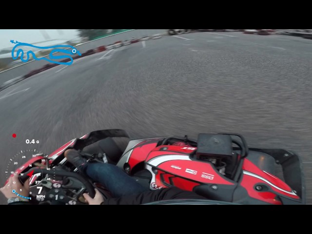 First Time Go-kart Rider Doesn’t Know How To Break - Video