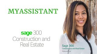 Demo | MyAssistant for Sage 300 Construction & Real Estate