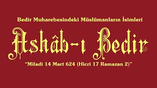 Ashâb-I Bedir Rıdvanullahi Aleyhim Ecmain