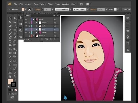 Cara edit foto menjadi kartun di photoshop