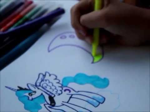 Видео как рисуют луну Видео как рисуют луну