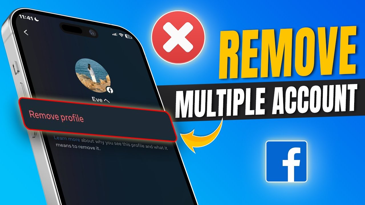 How to Remove Multiple Accounts on Facebook on iPhone | How to Remove Multiple Accounts on Facebook on iPhone |