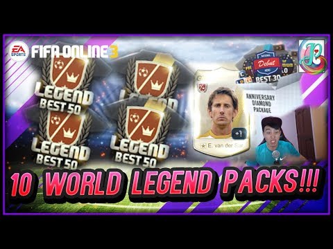 ~Opening 10 World Legend Packs!!~ Anniversary Diamond Package Opening - FIFA ONLINE 3