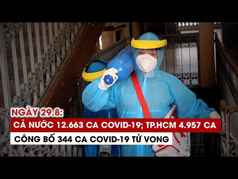Ngày 29/8: Cả nước 12.663 ca Covid-19, 8.813 ca khỏi | TP.HCM 4.957 ca | Bình Dương 5.414 ca