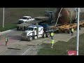 Oversize Load Trucks - Passing Through Roundabout