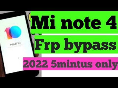 How to remove Frp lock Mi note 4 Redmi note 4 Frp bypass How to remove Frp lock Mi note 4 Redmi note 4 Frp bypass