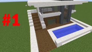 Minecraft  modern ev yapımı bölüm #1