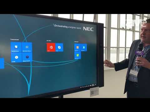 NYDSW: NEC Display Presents the 4K InfinityBoard Collaboration Board at the NEC New York Showcase