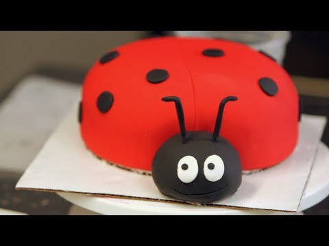 Ladybug Birthday Cake on Kids    Birthday Cakes   How To Make A Ladybug Cake  Decorating 2 2