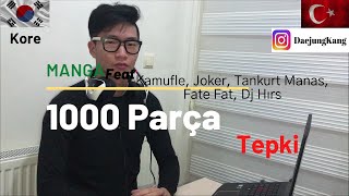 Manga Feat. Kamufle, Joker, Tankurt Manas, Fate Fat, Dj Hırs - 1000 Parça Reaction Video