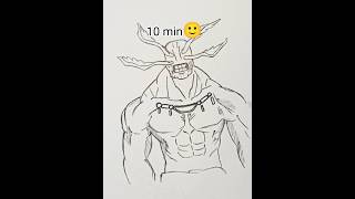 How To Draw Mahoraga In 10Sec, 10Mins, 10Hr