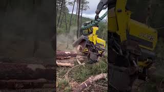 Power John Deere 1270G Harvester In Wood #Johndeere #Harvester #Excavator #Viral #Wood #Tree