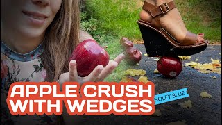 Food crush, wedges and apple