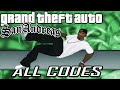 GTA San Andreas - ALL CHEATS + Demonstration [PC/PS2/PS3/Xbox/Xbox360]