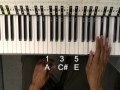 KoolPiano How To Play An A MAJOR Chord On Piano Lesson  @EricBlackmonGuitar