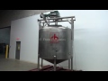 Cherry Burrell 1500 Gallon 304 Stainless Steel Single Wall Mixing Tank Demonstration