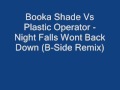 Booka Shade Vs Plastic Operator - Night Falls Wont Back Down (B-Side Remix)