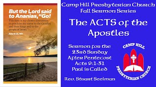 Camp Hill Presbyterian Church's Sermon for November 6th, 2022 – Rev Stuart Seelman