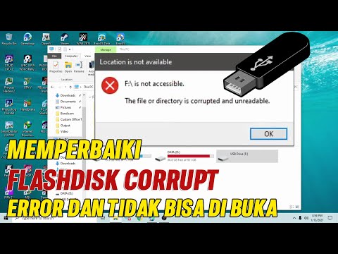 Cara Memperbaiki Flashdisk Error dan tidak terbaca tanpa Kehilangan Data
